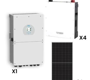 Deye 12kW Solar, Inverter & Battery Combo Deal – 1 X Deye 12kW Inverter (1 Phase), 4 X 5kW Dyness Lithium Ion Battery & 14 X Sunova 585W Solar Panels