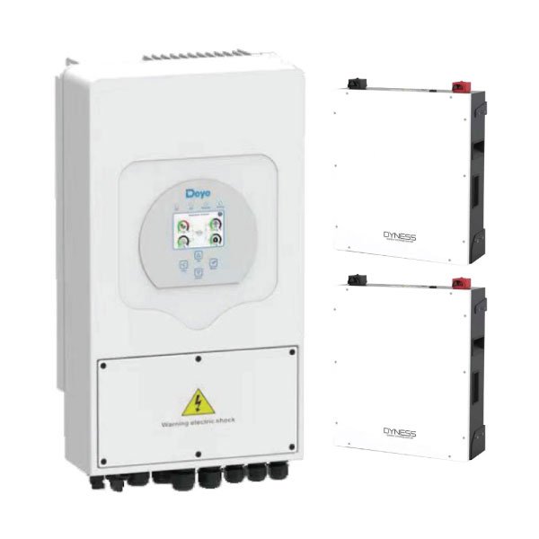Deye 5kW Inverter & Battery Combo Deal – 1 X Deye 5kW Inverter & 2 X Dyness 5kW 100Ah 51.2V Lithium Ion Batteries