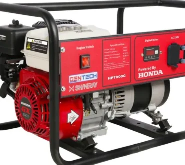 Gentech Honda Petrol Generator - Red/Black (7kVA)