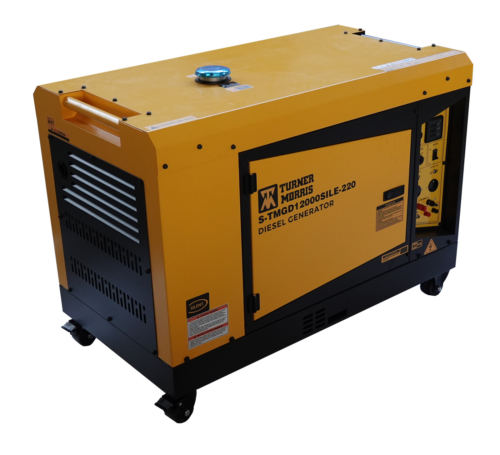 Turner Morris Single Phase Generator 12KVA 220V Diesel Electric Start Super Silent