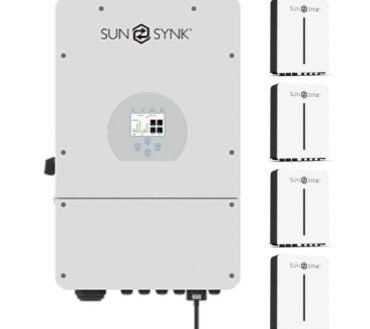 Sunsynk 16kW Inverter & Battery Combo Deal – 1 X Sunsynk 16kW Inverter & 4 X Sunsynk 5kW 100Ah 51.2V Lithium Ion Batteries