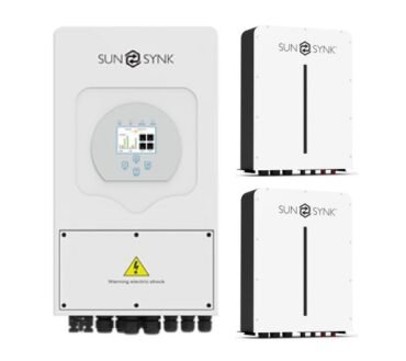 SUNSYNK 8kW Inverter & Battery Combo Deal – 1 X SUNSYNK 8kW Inverter & 2 X 5kW 100Ah 51.2V Lithium Ion Batteries