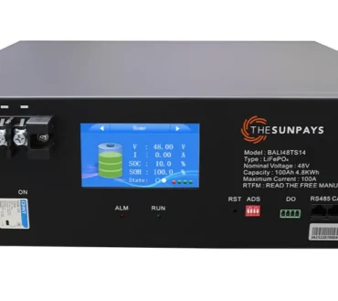 Solarix SunPays 48V 100Ah LiFePo4 Single Battery