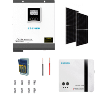 Eserner 3.6kw Solar Kit with 2.56kw Battery 24v