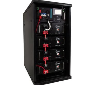 HUBBLE HV-204 High Voltage Battery Rack - 204V / 20.4KW (4 Packs of 16 Cell LiFePO4 Batteries)