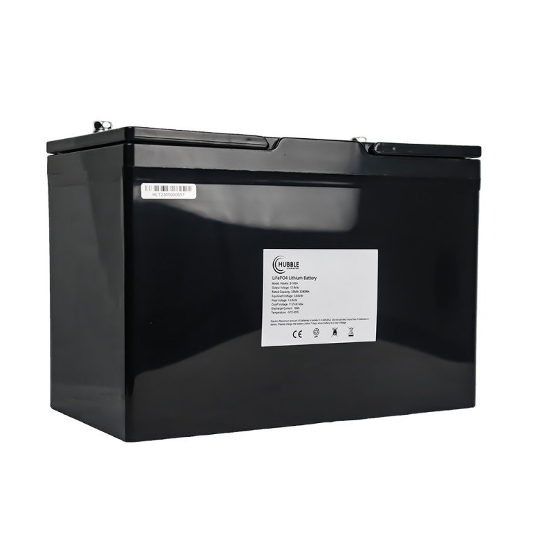 Hubble S-100A 1.2kWh 12V 100Ah Lithium Ion LiFePO4 Battery (FIRST LIFE CELLS) 3500 Cycles